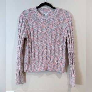 🔥J. Crew Multicolor Cable Knit Sweater Women’s Size M EC🔥